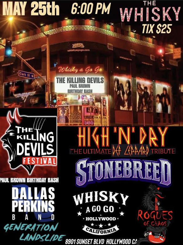 THE KILLING DEVILS, PAUL BROWN'S B-DAY BASH. 